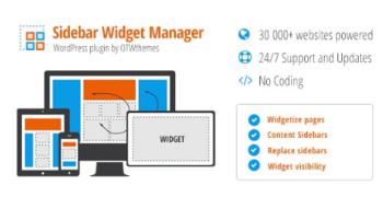 sidebar widget manager